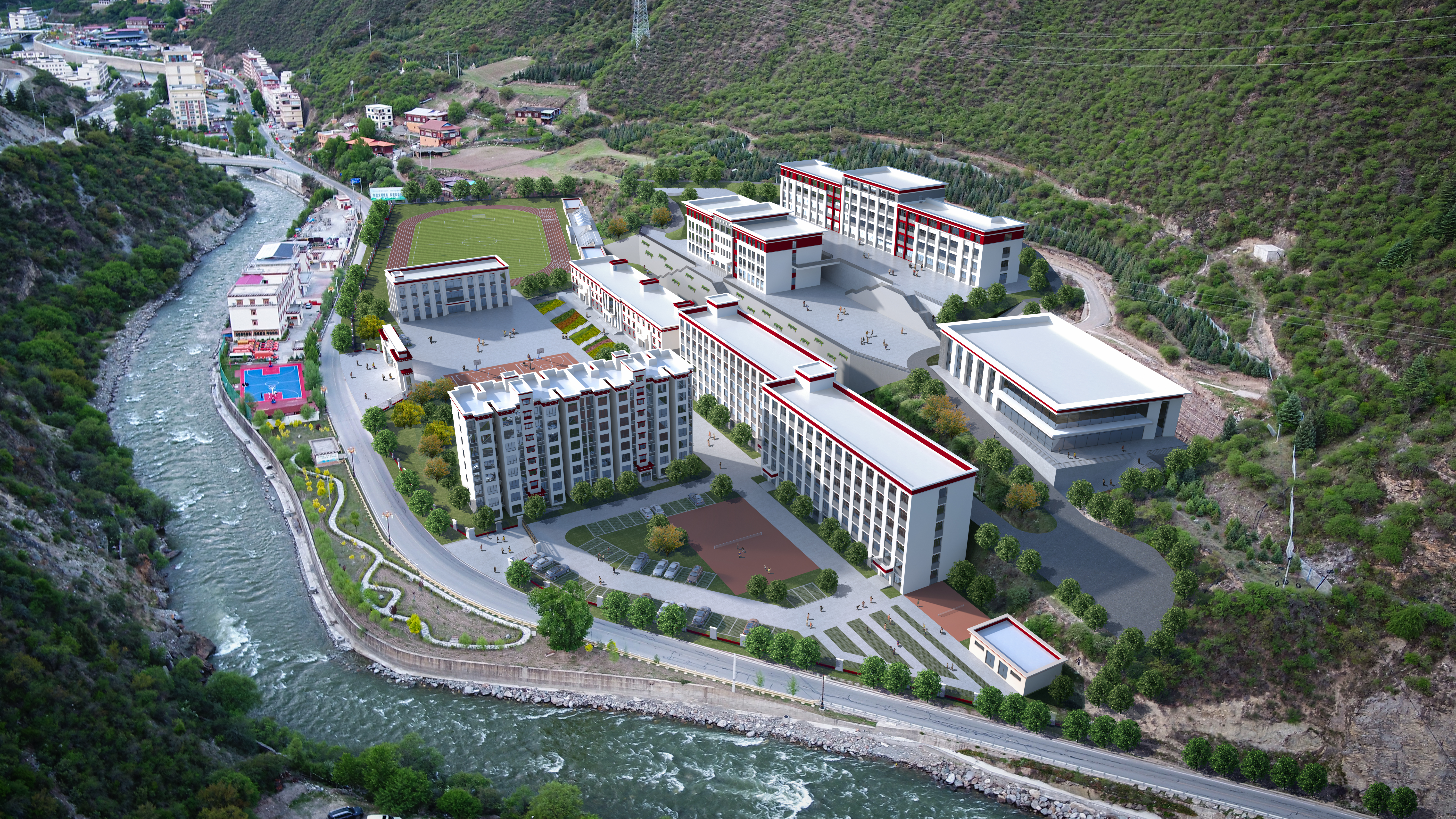 捐資1900萬(wàn)支持白玉縣第二中學(xué)修建。